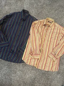 2 St. Croix Men’s Long Sleeve Button Down Shirt Sz Medium - Picture 1 of 11
