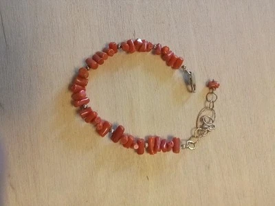 Bracciale Argento 925corallo Naturale  - Immagine 1 di 2