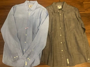 Men’s Roots 73 Longsleeve Button Down Dress Shirt Lot Of 2- Size Large - Picture 1 of 3