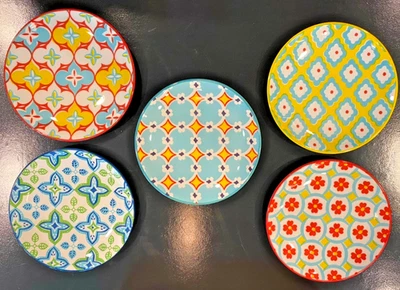 Certificado Internacional/Placas/Juego de 5/Damask Floral/Excelente Estado Foto 1 de 2