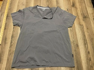 Camisa Kenneth Cole, Para Hombre Talla XL, Gris, 1/4 Botones, Manga Corta Foto 1 de 4