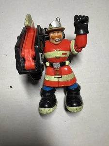 2000 6" Mattel Rescue Heroes Toy Action Figure Fireman - Picture 1 of 2
