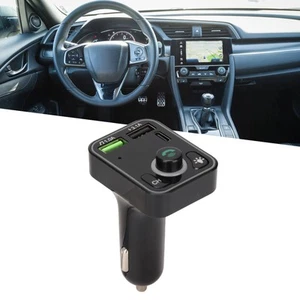 Car Charger Mini Car Charger Adapter Supports USB Memory Card BT With LED Scr FY - Zdjęcie 1 z 24