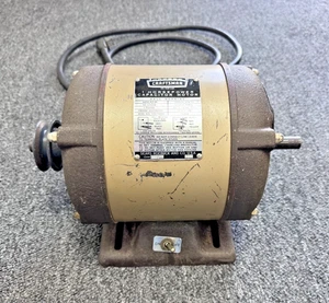 Craftsman 1 H.P. CAPACITOR MOTOR, MOD. No. 113.19092, USA, Turns On - Picture 1 of 7