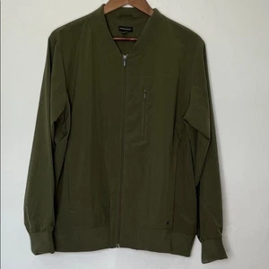 Banana Republic Men’s Vegan Green Bomber Jacket Size XL - Picture 1 of 8