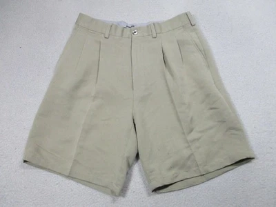 Pantalones Cortos Ping Para Hombres 32 Beige Plisado Frontal Golf Caminar Chino Informal Mezcla de Rayón Foto 1 de 4