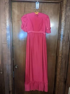1960's Vintage Emma Domb California Long Pink Formal Party Dress size 7 - Picture 1 of 3