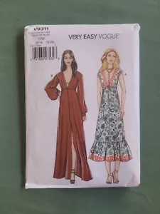 Very Easy Vogue V9311 Misses Dress Size 6 to 22 Sewing Pattern - Picture 1 of 4