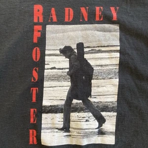 Camiseta de concierto Radney Foster para hombre XL SS 2 caras 1992 100 % - Del Rio, TX 1959 - Imagen 1 de 11
