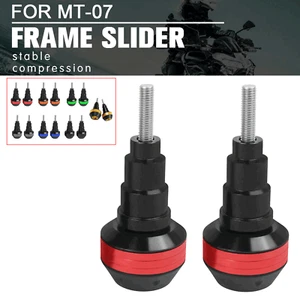 CNC Alumiunm Frame Sliders Crash Guard Protector Fit For Yamaha MT-07 MT07 - Picture 1 of 10