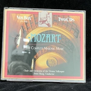 MOZART Complete Masonic Music - Peter Maag - VOX 2CD BOX 1991 - Imagen 1 de 4