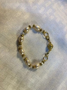 Woman's Braceletwith pink potato freshwater cultured pearls. - Picture 1 of 4