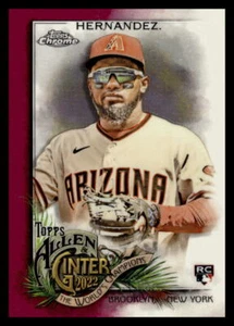 2022 Topps ALLEN & GINTER CHROME YONNY HERNANDEZ MAGENTA REFRACTOR 89/199 #47 RC - Picture 1 of 2