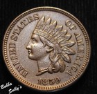 1859 Indian Head Cent About Uncirculated +