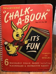 Vintage educational Chalk a book children’s learning book copyright 1946 - Picture 1 of 7