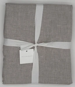 Pottery Barn Belgian Flax Linen Hemstitch Shower Curtain 72 x 72 ~ Natural Flax - Picture 1 of 2