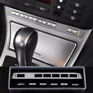7x Cubierta adhesiva con botón interruptor térmico de asiento de aleación plateada para BMW X3 E83 2006-2010 - Imagen 1 de 12