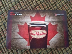 Tim Hortons Rechargeable Gift Card FD35638 Red Maple Leaf Zero Balance - Picture 1 of 1