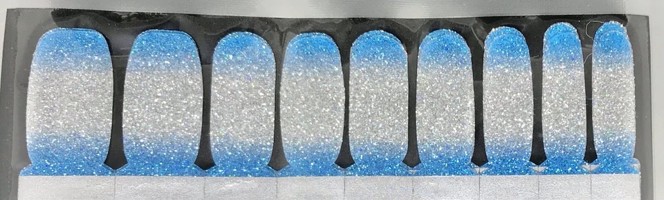 Tiras de esmalte de uñas sin marca 18ct. Blue Sky Sparkle 👀 Descripción ⬇️ Foto 1 de 1