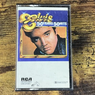 Elvis 50 Years 50 Hits Cassette Tape Vintage 1985 RCA Foto 1 de 4