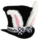 Easter Day White Rabbit Ears Lattice Bow Magician Hat Easter Day Party Decors
