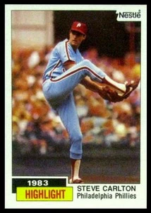 1984 Nestle #1 Steve Carlton Highlight - Philadelphia Phillies - NEAR MINT - HOF - Picture 1 of 1