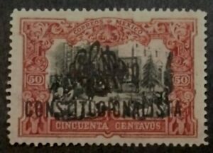 MEXICO STAMPS REVOLUTIONARY DOUBLE OVERPRINT SCOTT # 431  & CARRANZA MLH