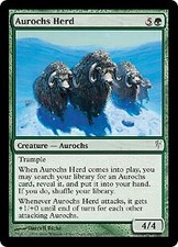 Coldsnap Aurochs Herd x4 Magic The Gathering NM