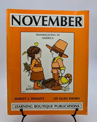 Vtg Teacher Elementary School Book November Thanksgiving Ephemera Graphics - Image 1 of 4