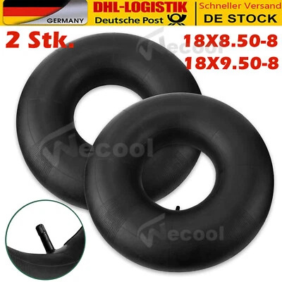 2x Schlauch 18x8.50-8 18x9.50-8 für Reifen diverser Aufsitzmäher Rasentraktor - Bild 1 von 4