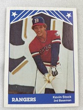 1983 Burlington Rangers TCMA Minor League Baseball Card#23-Kevin Stock