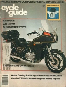 1980 March Cycle Guide Motorcycle Magazine Honda GL1100 Interstate Yamaha YZ250G - Picture 1 of 7