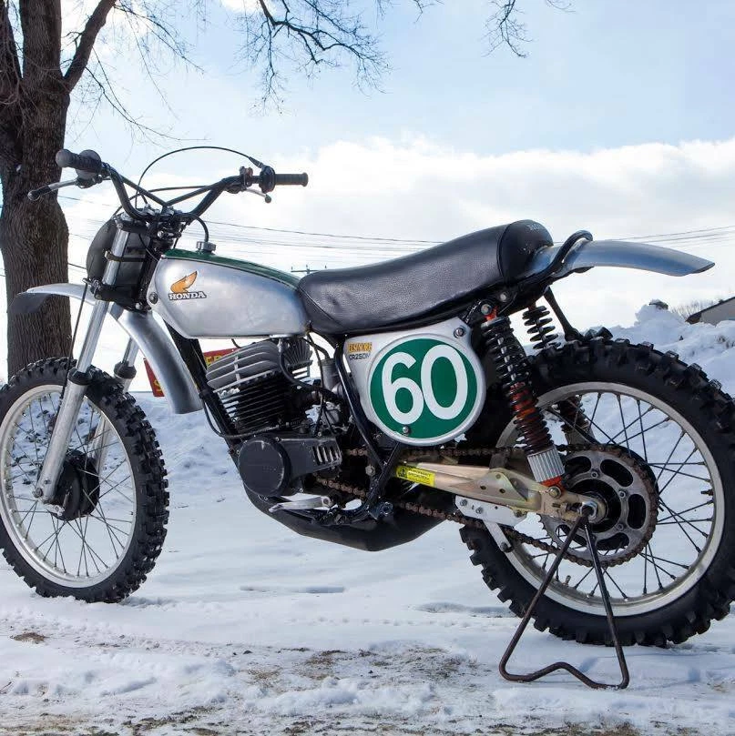 LICENSED HONDA 1974 CR250 Elsinore Tank Wing Decal Stickers VMX CR 250M CR250M - Image 1 of 4