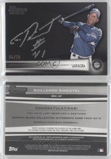 2012 Bowman Platinum Black Collection /25 Guillermo Pimentel #BBC-GP Auto