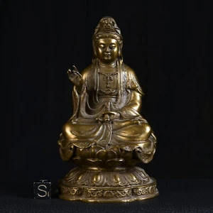 Bronze Representing Guan Yin Goddess Of Compassion China 20th Century Asia - Picture 1 of 7