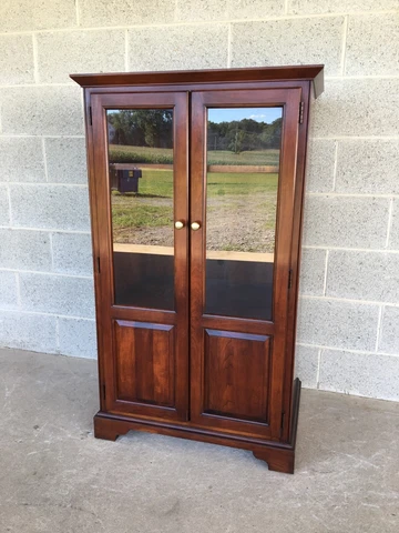 STATTON CENTENNIAL FINISH SOLID CHERRY CURIO - MEDIA CABINET Cover