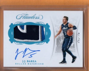 J.J. BAREA 2017-18 FLAWLESS BK HORIZONTAL PATCH AUTO PLATINUM ONE OF ONE 1/1 - Picture 1 of 2