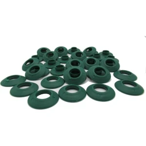 60 ojales a presión de plástico verde 12 mm, auto-sellados para lona y hojas de base - Imagen 1 de 8