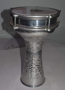 Turkish Doumbek Darbuka Drum 8.5" diameter head. 13.5" Height Aluminum - Picture 1 of 4