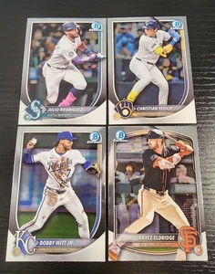 2025 Bowman Chrome Baseball Lot of 4 Cards Rookie & Stars - Picture 1 of 6