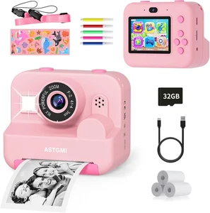 Macchina Fotografica Bambini Istantanea, 2,4 Pollici 1080P Fotocamera Bambini Se - Foto 1 di 12