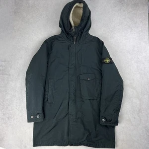 Stone Island David TC Parka Medium Jacket Black Coat 4125 - Picture 1 of 8