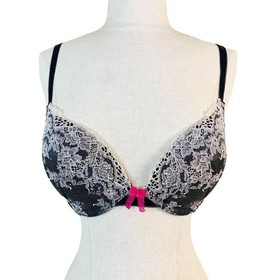 Victoria's Secret Dream Angels Demi Lined Bra - Light Pink Lace W/studs Sz 38C