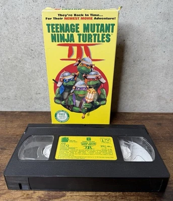 Teenage Mutant Ninja Turtles III  VHS 1993 (TMNT 3) (TESTED) - Image 1 of 4