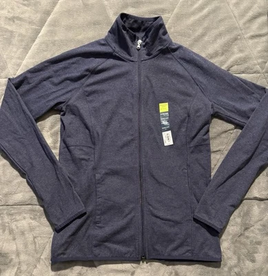 Женская фитнес-куртка Tek Gear Essential впитывающая размер M темно-синяя на молнии новая - Изображение 1 из 4