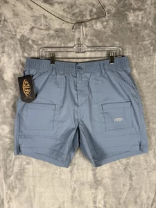 Pantalones Cortos de Pesca AFTCO Azul Para Hombre Talla 34 Elastizados Nuevos con Etiquetas - Imagen 1 de 4