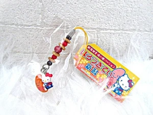 HELLO KITTY VINTAGE KEYCHAIN CHARM ZIPPER MASCOT NIIGATA LIMITED KAKINOTANE RARE - Picture 1 of 2