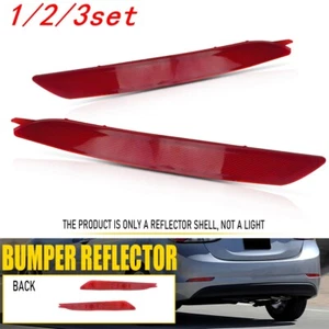 Bumper Reflector Set For 2014-2016 Hyundai Elantra Rear Left & Right 1/2set - Picture 1 of 22