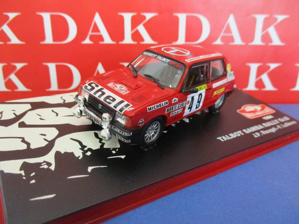 Die cast 1/43 Modellino Auto Talbot Samba Rally N 49 Rally Monte Carlo 1984 - Immagine 1 di 4