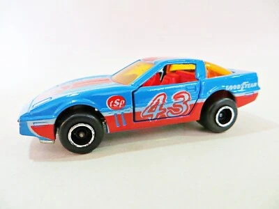 MAJORETTE 215 'CHEVROLET CORVETTE 43' BLUE. 1:57. EXCELLENT. VINTAGE. ORIGINAL - Image 1 of 4